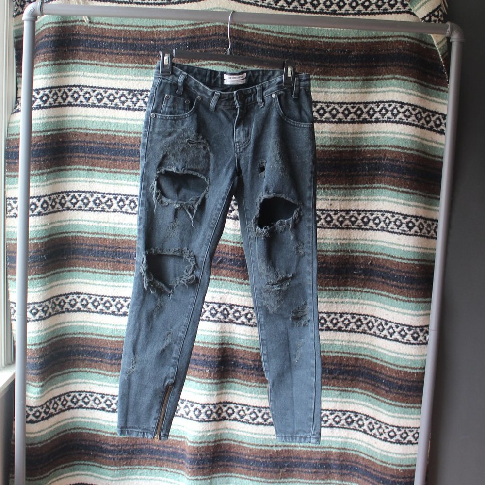 One by One Teaspoon Distressed Jeans